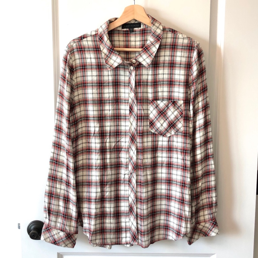 Sanctuary Plaid Shirt Large